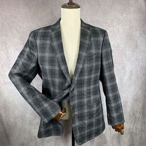 Banana Republic Gray Plaid Sport Coat